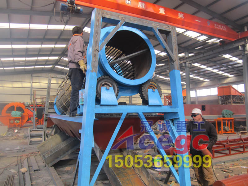 滚筒洗石机 滚筒洗石机